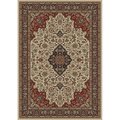 Concord Global 9 ft. 3 in. x 12 ft. 10 in. Persian Classics Medallion Kashan - Ivory 20828